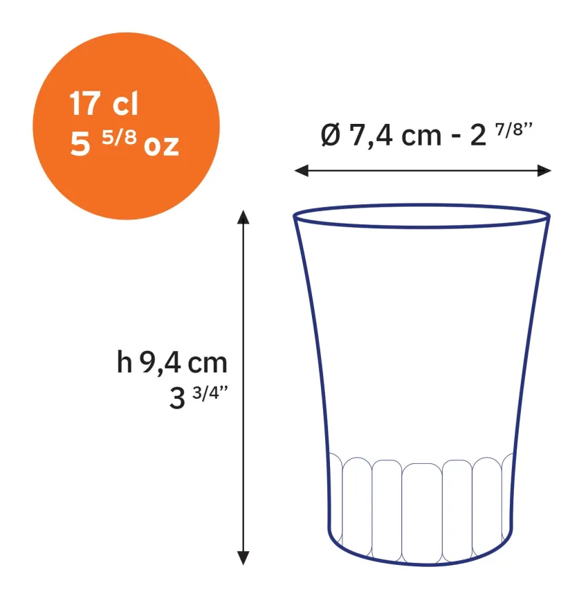 Professionnels De La Restauration|Tasses>Duralex Amalfi - Tasse en verre transparent 17 cl