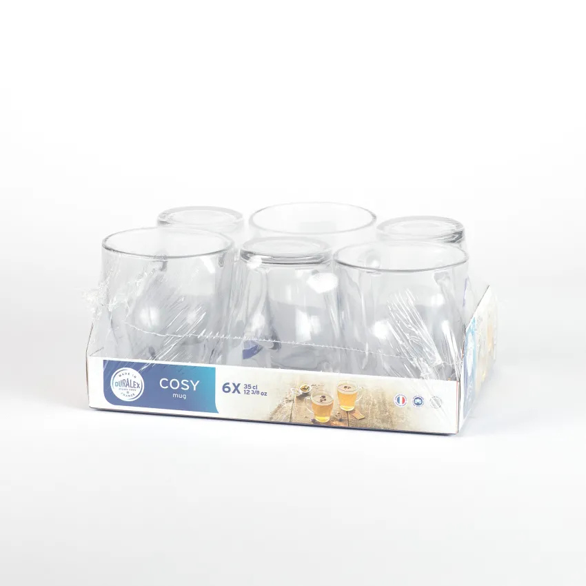 Professionnels De La Restauration|Tasses>Duralex Cosy - Mug en verre transparent 35 cl
