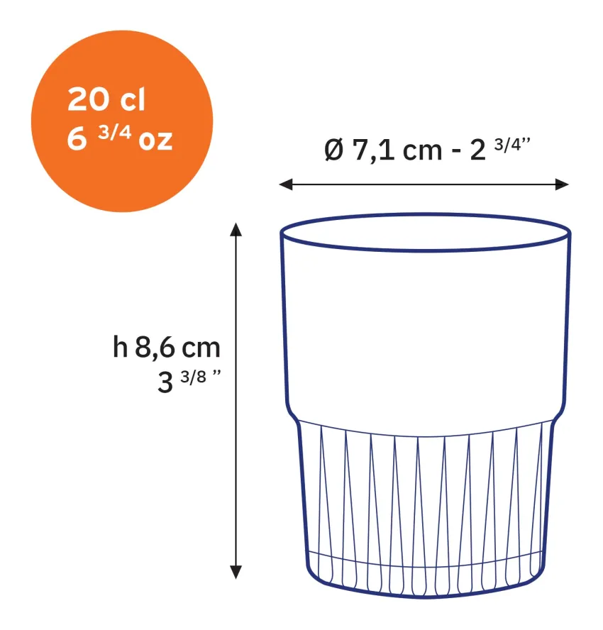 Professionnels De La Restauration|Verres À Eau>Duralex Empilable - Verre Transparent 20cl