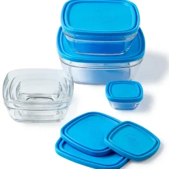 Professionnels De La Restauration|Kits>Duralex Freshbox - 6 Boites de conservation carrées multi-tailles