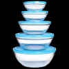Kits|Sets>Duralex Freshbox - 5 Boites de conservation rondes multi-tailles
