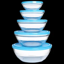 Kits|Sets>Duralex Freshbox - 5 Boites de conservation rondes multi-tailles