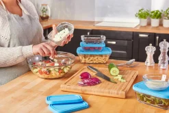 Kits|Sets>Duralex Freshbox - 5 Boites de conservation rondes multi-tailles