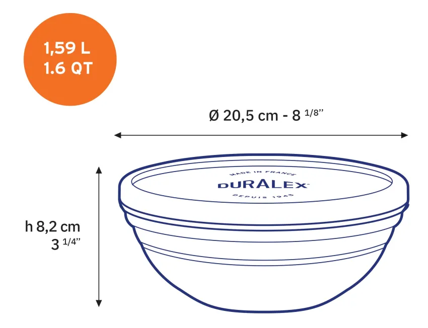 Professionnels De La Restauration|Kits>Duralex Freshbox - 3 boites de conservation rondes multi-tailles