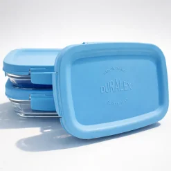 Professionnels De La Restauration|Boîtes Rectangulaires>Duralex Freshbox - Boite de conservation à ailette couvercle bleu 0.8L