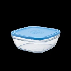 Boîtes Carrées>Duralex Freshbox - Boite de conservation carrée couvercle bleu 2L