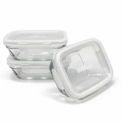 Professionnels De La Restauration|Boîtes Rectangulaires>Duralex Freshbox - Boite de conservation à ailette couvercle blanc 1.1L