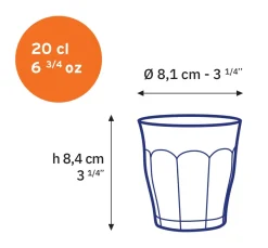 Professionnels De La Restauration|Verres À Eau>Duralex Le Picardie - Verre à eau - Bleu Marine - 20cl