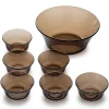 Kits|Coupelles>Duralex Lys - Saladier (2.2L) et petites coupelles de service (25cl) / Sepia