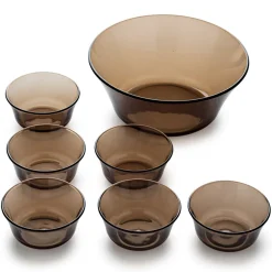 Kits|Coupelles>Duralex Lys - Saladier (2.2L) et petites coupelles de service (25cl) / Sepia