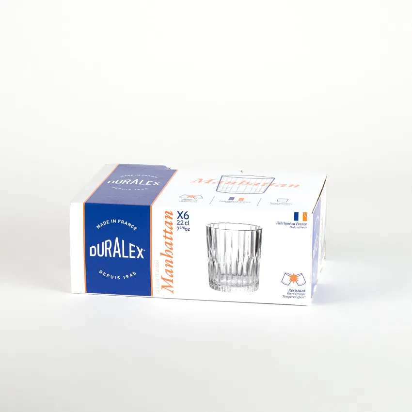Professionnels De La Restauration|Verres À Eau>Duralex Manhattan - Verre Transparent 22cl