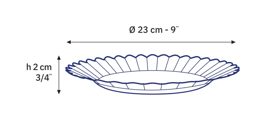 Professionnels De La Restauration|Assiettes>Duralex Picardie - Assiettes x6 - 23cm - Vermeil