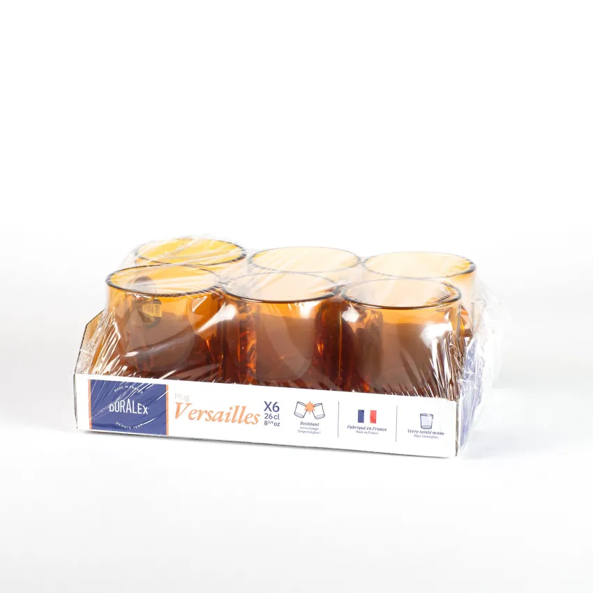 Professionnels De La Restauration|Mugs>Duralex Versailles - Mug en verre Vermeil 26 cl
