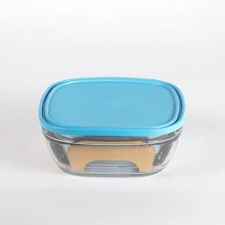 Boîtes Carrées>Duralex Freshbox - Boite de conservation carrée couvercle bleu 3,1L