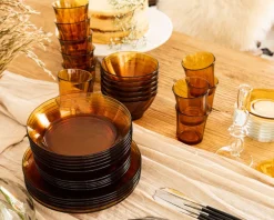 Professionnels De La Restauration|Plats De Service>Duralex Lys - Plat de service - vermeil - 28cm